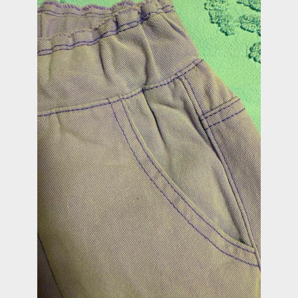 POL "Good Feels" Lavender Distressed Pants Sz Medium - Picture 3 of 6